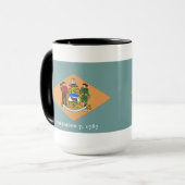 Mug État du drapeau du Delaware (Devant gauche)