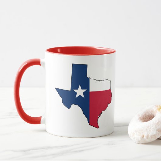 Mug État du Texas (Avec donut)