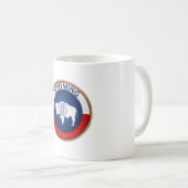 Mug État du Wyoming - Sceau du drapeau (Devant droit)