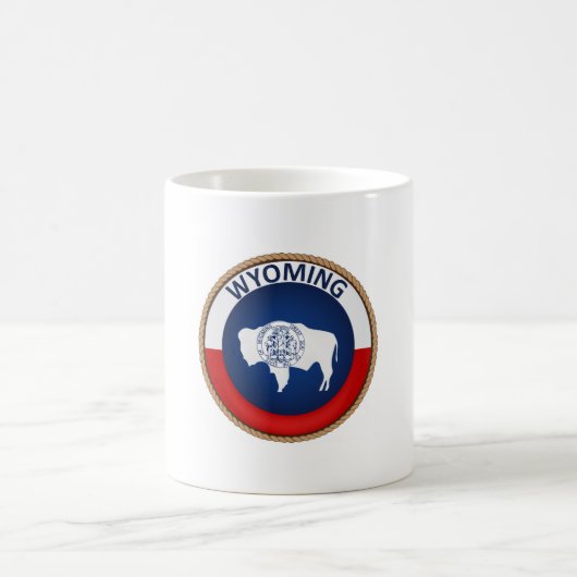 Mug État du Wyoming - Sceau du drapeau (Centre)