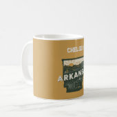 Mug État Retro Arkansas Personnalisé (Devant gauche)