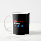 Mug États D'Amérique Non Chargés Texte (Gauche)