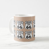 Mug États de l'itinéraire 66 avec votre couleur (Devant gauche)