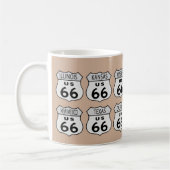 Mug États de l'itinéraire 66 avec votre couleur (Gauche)