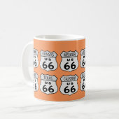 Mug États de l'itinéraire 66 avec votre couleur (Devant gauche)