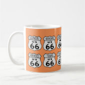 Mug États de l'itinéraire 66 avec votre couleur (Gauche)