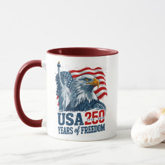 Mug États-Unis 250 Semiquincentenaire d'Amérique Liber