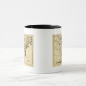 Mug États-Unis avec des frontières définies (Centre)