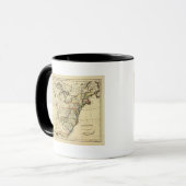 Mug États-Unis avec des frontières définies (Devant gauche)
