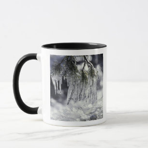 Mug États-Unis, Californie, Lake Tahoe. Glaçons sur