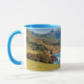 Mug États-Unis, Californie. Panorama De Big Sur Avec B (Gauche)