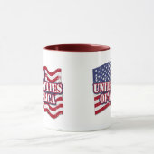 Mug États-Unis d'Amérique avec drapeau en détresse (Centre)
