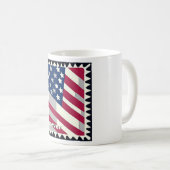 MUG ÉTATS-UNIS D'AMÉRIQUE DRAPEAU FOREVER STAMP (Devant droit)