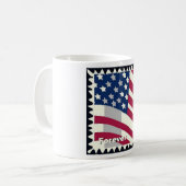 MUG ÉTATS-UNIS D'AMÉRIQUE DRAPEAU FOREVER STAMP (Devant gauche)