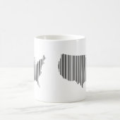 Mug États-Unis d'Amérique en code-barres (Centre)
