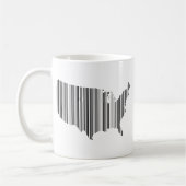 Mug États-Unis d'Amérique en code-barres (Gauche)