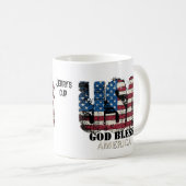 Mug États-Unis Dieu bénisse l'Amérique (Devant droit)