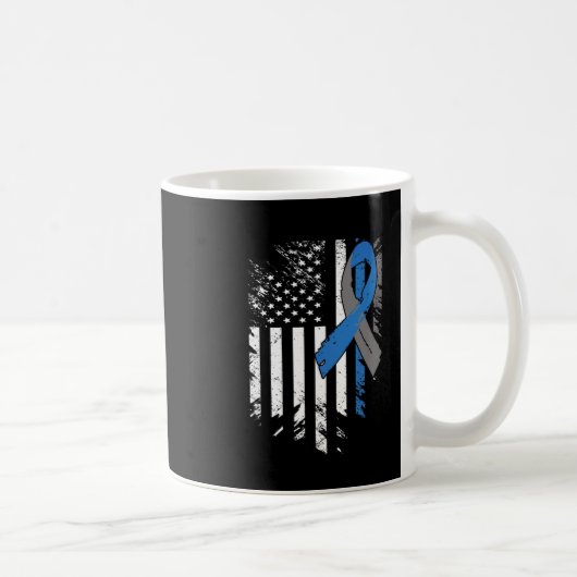 Mug États-Unis Drapeau Diabète Type 1 Sensibilisation (Droite)