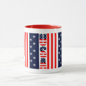 Mug États-Unis Drapeau Stars & Stripes Personnalisé De (Centre)