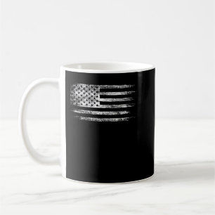 Mug États-Unis Drapeaux istressés Hommes T Chemise Pat
