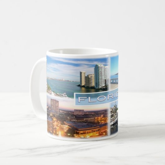 Mug États-Unis Floride - Bouche de Miami River à Brick (Devant gauche)