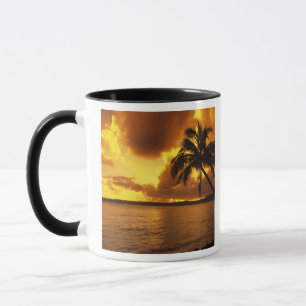 Mug États-Unis, Hawaï, Kauai, Lever de soleil coloré d