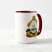 Mug États-Unis Honduras Cœur drapeaux Patrimoine hispa (Devant droit)