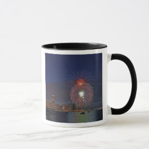 Mug États-Unis, Illinois, Chicago, feux d'artifice du 
