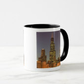 Mug États-Unis, Illinois, Chicago: Ville Skyline / Soi (Devant droit)