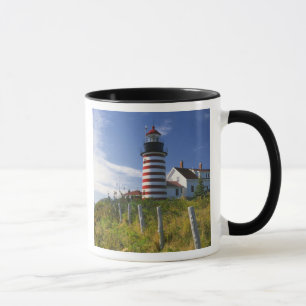 Mug États-Unis, Maine, Lubec. Phare de West Quoddy Hea