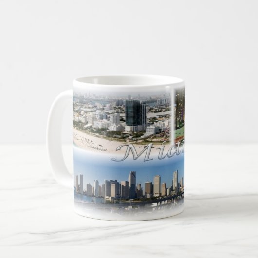 Mug États-Unis - Miami - Floride - (Devant gauche)