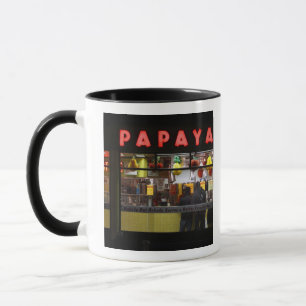 Mug États-Unis, New York. Gray's Papaya : fenêtre