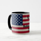 Mug États-Unis Patriotique américain Drapeau lin Calli (Devant gauche)