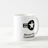 Mug États-Unis Prêts Pour Un Coup De Feu Noir (Devant droit)