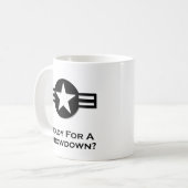 Mug États-Unis Prêts Pour Un Coup De Feu Noir (Devant gauche)