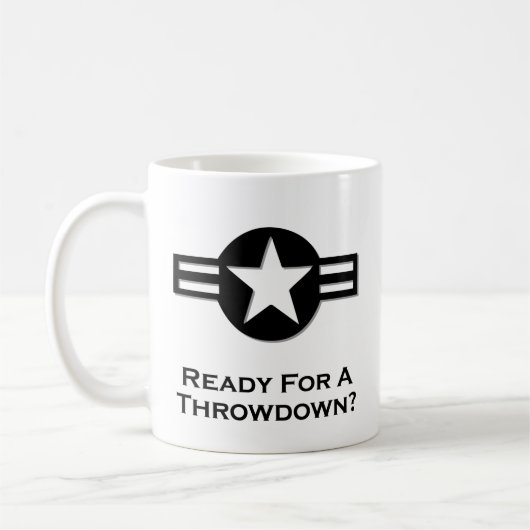 Mug États-Unis Prêts Pour Un Coup De Feu Noir (Gauche)