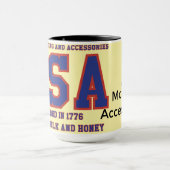 Mug États-Unis Terrain Pour Lait Et Miel (Centre)