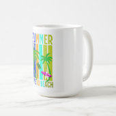 Mug Été à la Plage – Graphisme Rétro Surf Vibes (Devant droit)