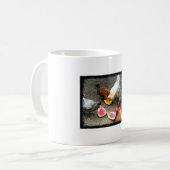 Mug Été avec des poulets (Devant gauche)