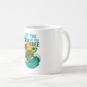 Mug Été cool - Vibes de tortues marines (Devant droit)