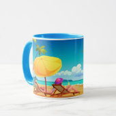 Mug Été détente 2025 (Devant gauche)