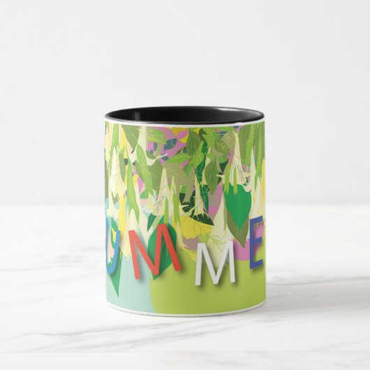 Mug été fleurs tropicales (Centre)