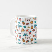 Mug Été Motif sans couture Arrière - plan (Devant gauche)