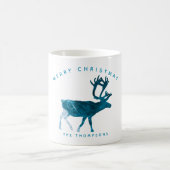 Mug Été Noël Plage de coquillages Reindeder (Centre)