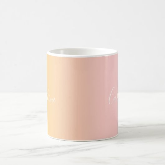 Mug Été Pastel Gradient | Nom de script personnalisé (Centre)