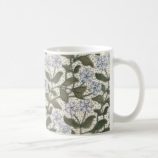 Mug Été Périwinkel Fleur Plutôt Élégant Floral (Droite)