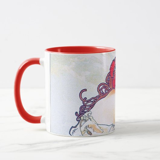 Mug Été (quatre saisons), Alphonse Mucha (Gauche)