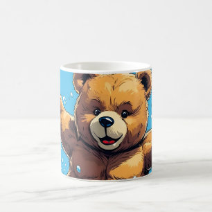 Mug Été sauvage vintage de l'ours de la piscine