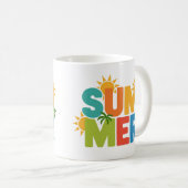 Mug ÉTÉ Split Pop - Vibes tropicales colorées (Devant droit)
