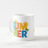 Mug ÉTÉ Split Pop - Vibes tropicales colorées (Devant gauche)